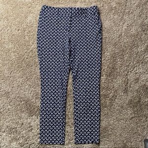 Ann Taylor LOFT Marisa Skinny Ankle Pants Printed